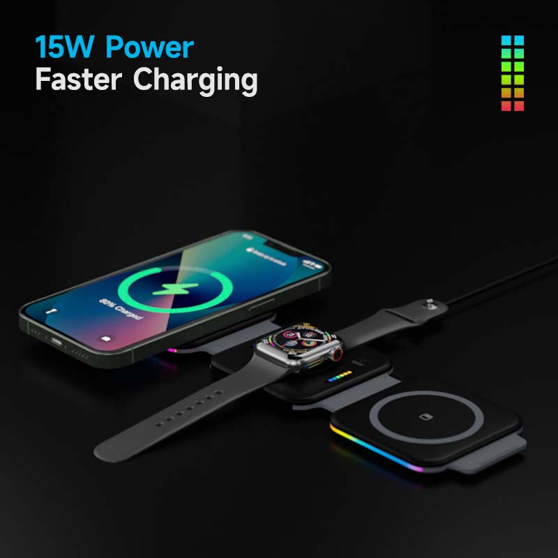 3 in 1 Travel Wireless Charger - Travel