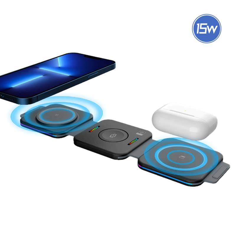 3 in 1 Travel Wireless Charger - Travel