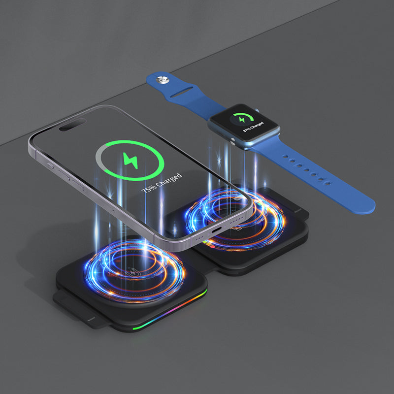 2 in 1 Travel Wireless Charger - Travel Lite