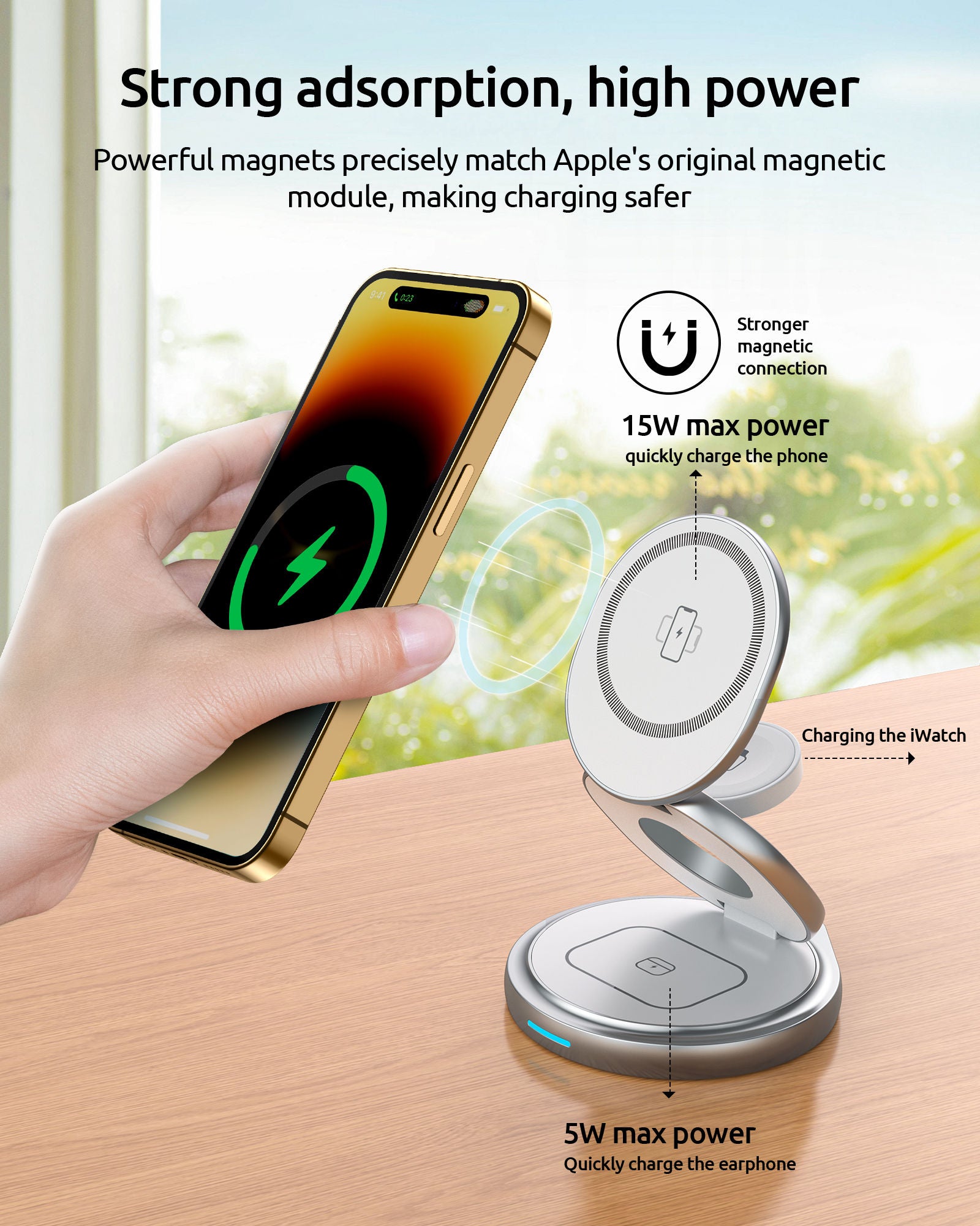 3 in 1 Foldable Wireless Charger - FOLD X