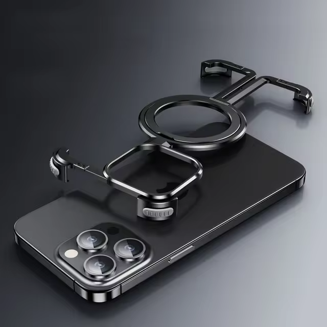 Upgrade T - Aluminum Alloy Magnetic Frame Case For iPhone